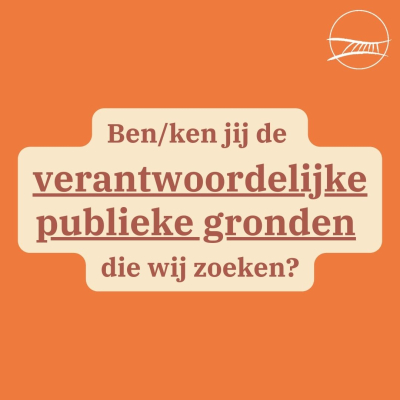 vacature verantwoordelijke publieke gronden